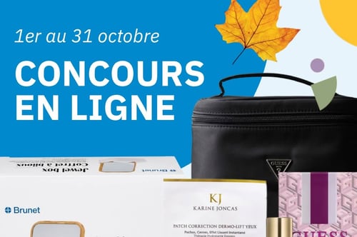 Concours Gagnez une pochette Guess, le parfum Amore, une boîte à bijoux, des patchs et un gua sha Karine Joncas et du chocolat!