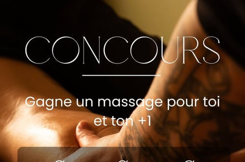 Concours Gagnez une séance de massothérapie pour vous ET une personne de votre choix!