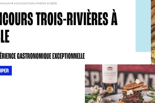 Concours Gagnez une table d'hôte gastronomique pour 2 personnes au restaurant Les  Contrebandiers!