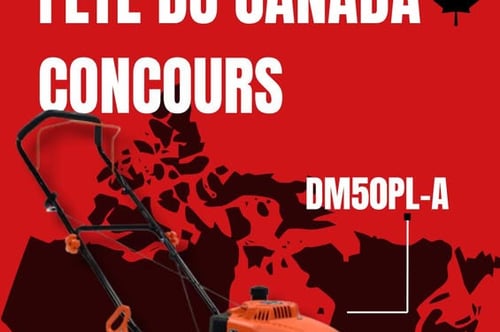 Concours Gagnez une tondeuse DUCAR DM50PL-A, d’une valeur de 450$ !