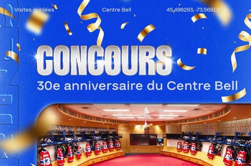 Concours Gagnez une visite guidée pour 5 personnes au Centre Bell!