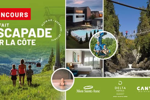 Concours Gagnez votre escapade sur la côte pour quatre personnes!