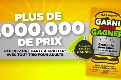 Concours Harvey's Gagnez 1 000 000 de prix!