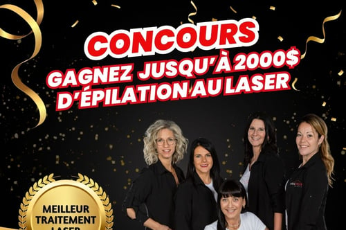 Concours Infini LASER -  Gagnez un traitement de 6 séances allant jusqu'à 2000$!