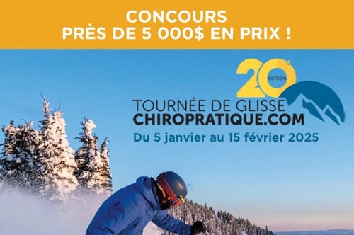 Concours L’Association des chiropraticiens du Québec - Un séjour de ski d'une valeur de 4500$ à gagner!