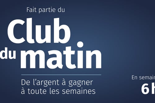 Concours Le Club du matin - 100$ à gagner chaque semaine!