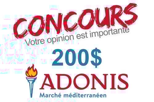 Concours Marché Adonis Carte-Cadeau de 200$