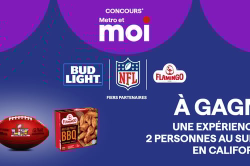Concours Metro - Gagnez une expérience pour 2 personnes au Super Bowl LX en Californie !