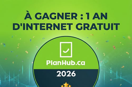 Concours PlanHub.ca 1 AN d'internet GRATUIT