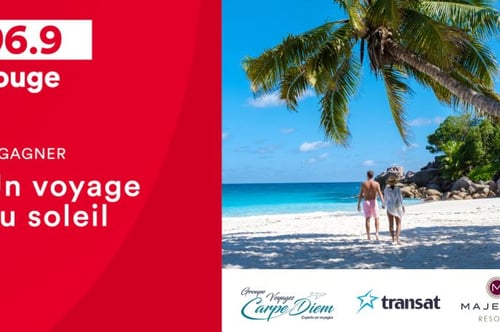 Concours Rouge FM 96,9 - Un voyage au soleil à gagner !