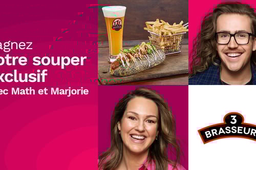 Concours Rythme FM 105,7 - Gagnez votre souper avec Mathieu Dufour et Marjorie Vallée!