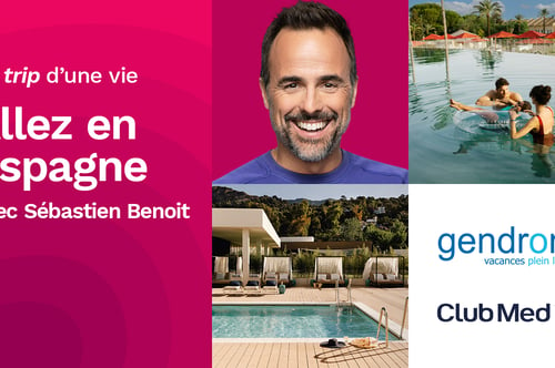 Concours Rythme FM 105.7 - Gagnez votre voyage Espagne avec Sébastien Benoit !