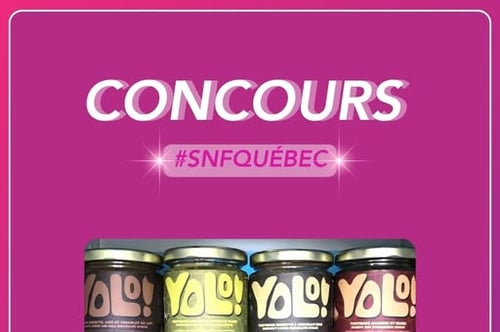 Concours Salon national de la femme de Québec - Gagnez des tartinades YOLO Nuts!