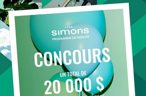 Concours Simons - 20 000$ en crédits-voyage à gagner!