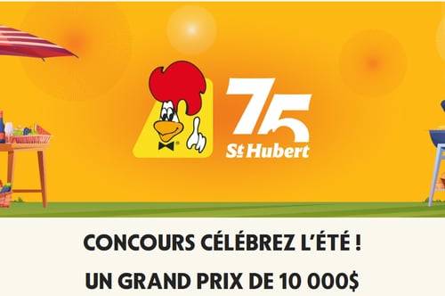 Concours St-Hubert « Célébrez l’été ! » Courez la Chance de GAGNER 10 000 $