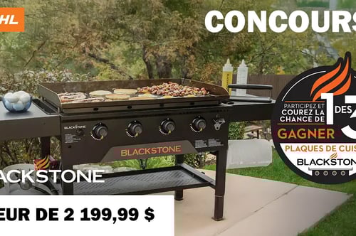 Concours STIHL Club – Gagnez un grill Blackstone 36 po