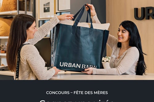 Concours URBAN BARN - Gagnez une virée de magasinage de 5000 $ pour maman!