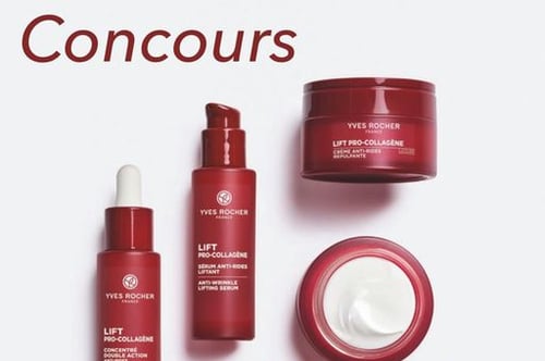 Concours Yves Rocher Canada  - Gagnez la NOUVELLE collection de soins visage, Lift-Pro Collagène.