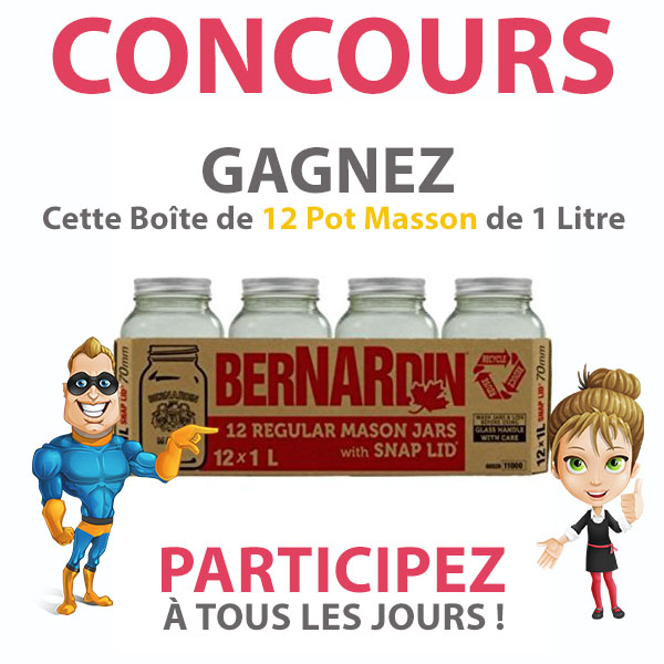 CONCOURS EXCLUSIF - Concours GAGNEZ Cette Boîte de 12 Pot Masson de 1 Litre