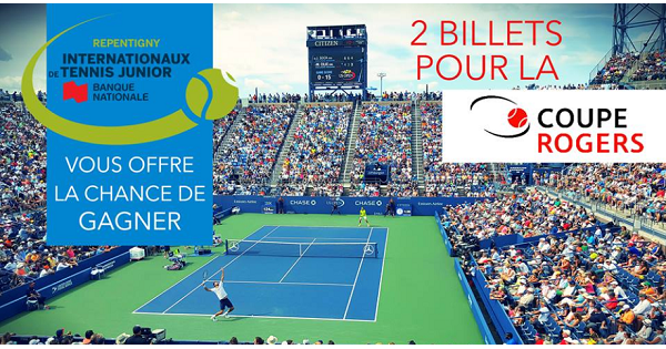 Concours Gagnez 2 billets pour un match de la Coupe Rogers présentée par Banque Nationale! Concours Gagnez 2 billets pour un match de la Coupe Rogers présentée par Banque Nationale!