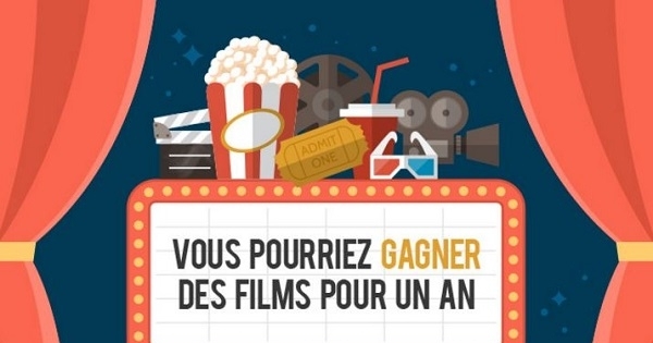 Concours Gagnez des billets de cinéma pour un an! Concours Gagnez des billets de cinéma pour un an!