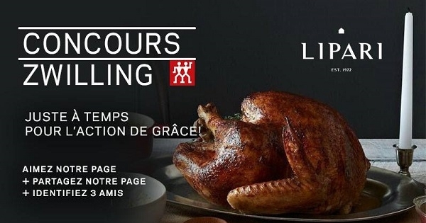 Concours Gagnez un ensemble d’accessoires de cuisine ZWILLING d’une valeur de 1200$! Concours Gagnez un ensemble d’accessoires de cuisine ZWILLING d’une valeur de 1200$!