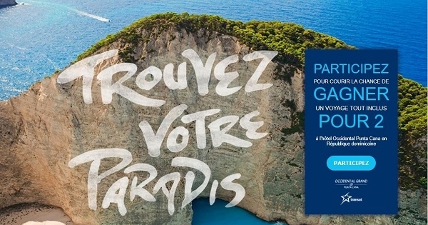 Concours Gagnez un voyage pour deux à Punta Cana en République dominicaine! Concours Gagnez un voyage pour deux à Punta Cana en République dominicaine!