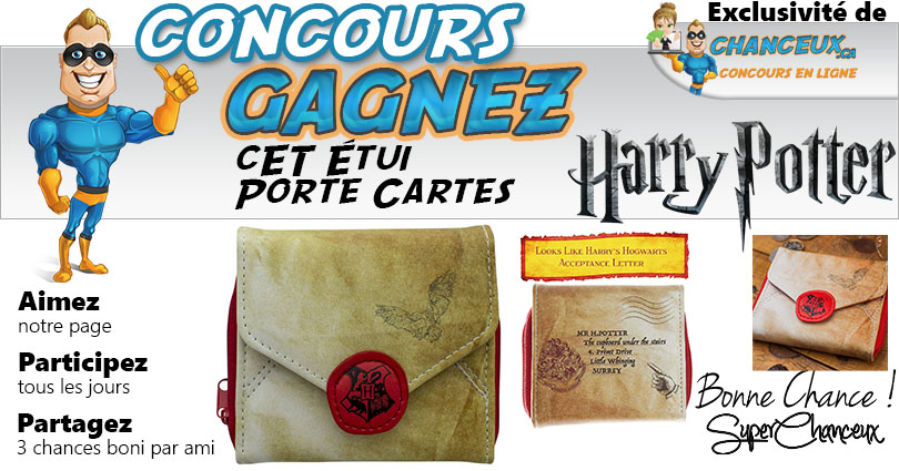 CONCOURS EXCLUSIF - Concours GAGNEZ Cet Étui Porte Cartes Harry Potter