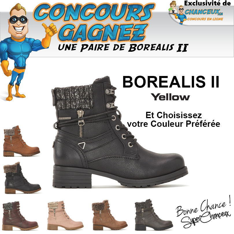 CONCOURS EXCLUSIF - Concours Gagnez une Paire de Bottes BOREALIS II