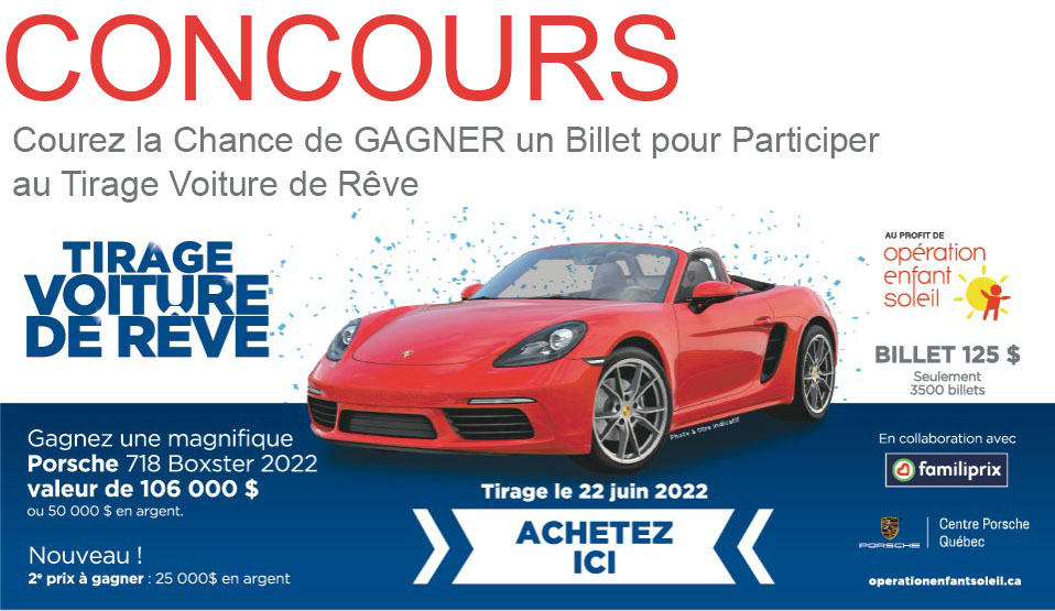 CONCOURS EXCLUSIF - Concours Voiture de Rêve