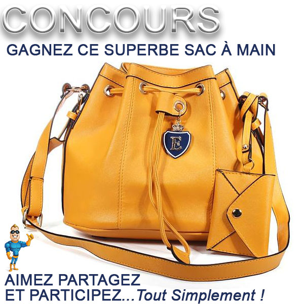 CONCOURS EXCLUSIF - Concours Sac à Main en Cuir Jaune