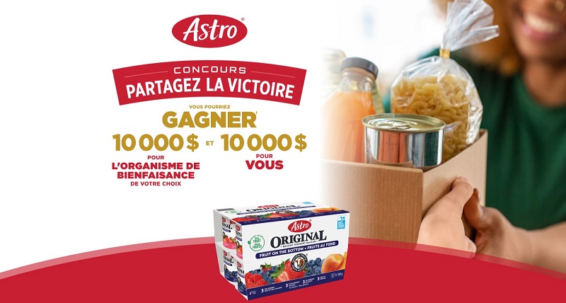 Concours Astro -  10 000 $ pour le gagnant et 10 000 $ pour un organisme de bienfaisance au choix!