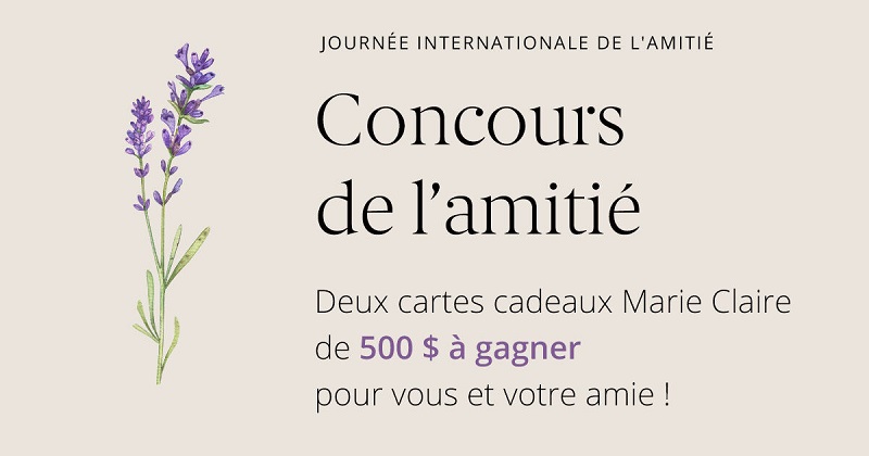 Concours Boutique Marie-Claire - Gagnez 2 cartes-cadeau de 500$ chacune!