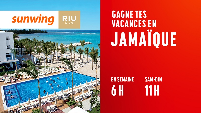 Concours CKOI 96,9 - Le tout inclus CKOI - 6 voyages en Jamaïque à gagner avec Sunwing !