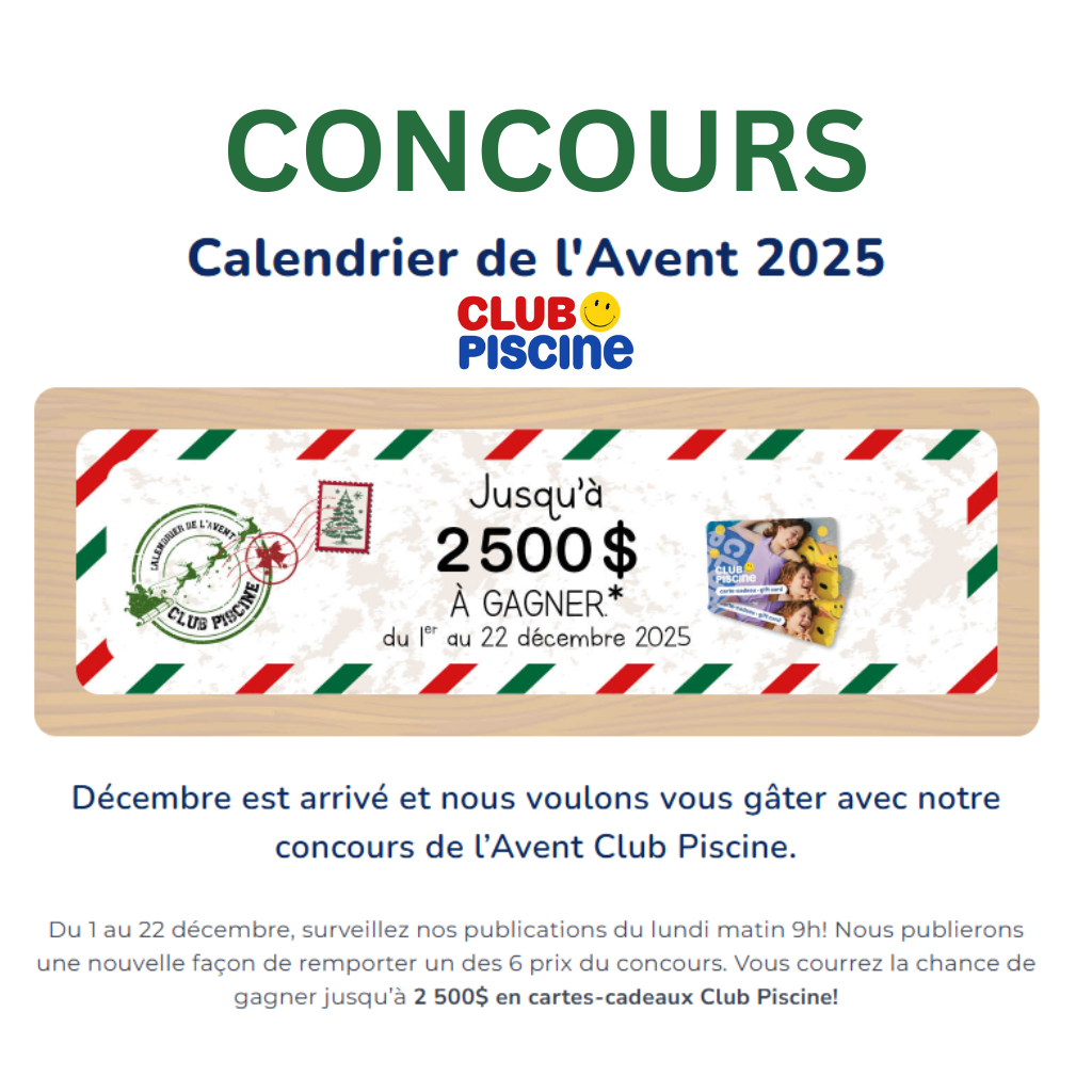 Concours Club Piscine - Calendrier de l'Avent 2025