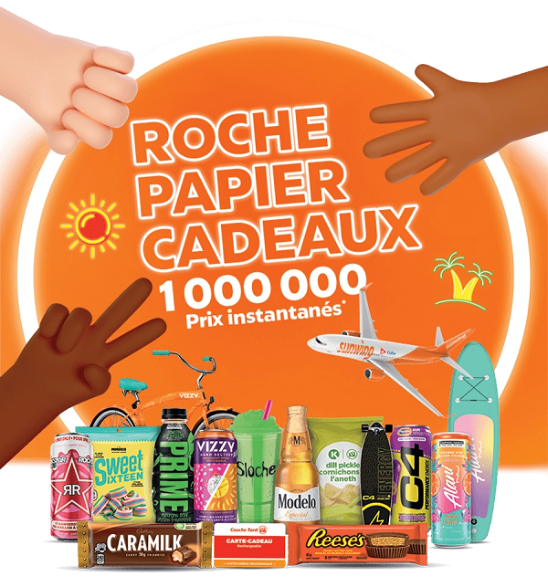 Concours COUCHE-TARD - ROCHE PAPIER CADEAUX!