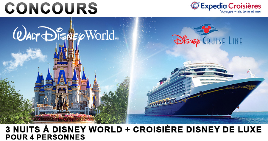 Concours Gagnez un Voyage à Walt Disney World ET une Croisière Disney aux Bahamas! par Expedia Croisières