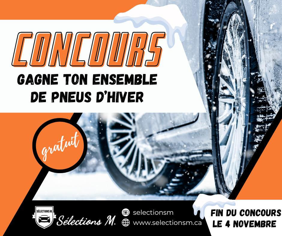 Concours Gagne ton set de Pneus d'Hiver