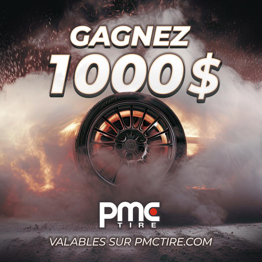 Concours Gagnez 1 000 $ pour vos nouveaux pneus!