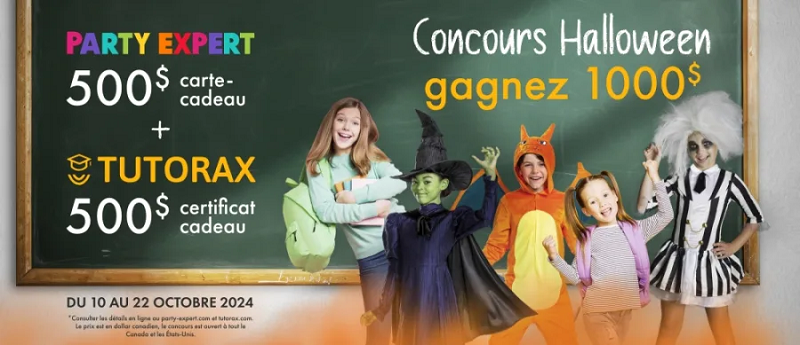 Concours Gagnez 1000$ chez Party Expert et Tutorax !