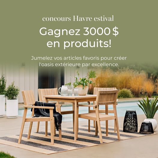 Concours Gagnez 3000 $ en produits Urban Barn!