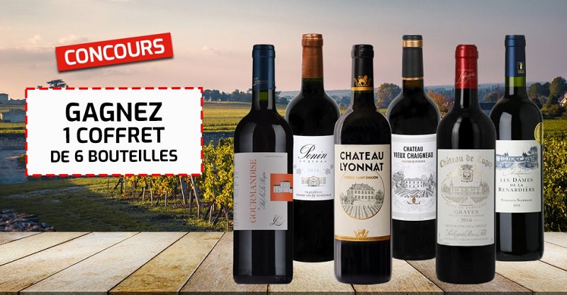 Concours Gagnez coffret découverte de 6 bouteilles de Bordeaux! Concours Gagnez coffret découverte de 6 bouteilles de Bordeaux!