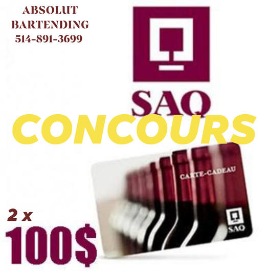 Concours Gagnez l'une des 2 cartes cadeaux SAQ de 100$!