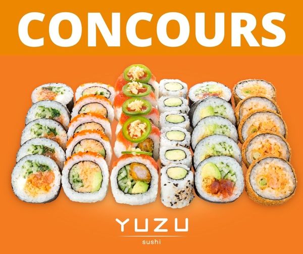 Concours Gagnez l'une des 4 cartes-cadeaux de 25$ chez Yuzu sushi