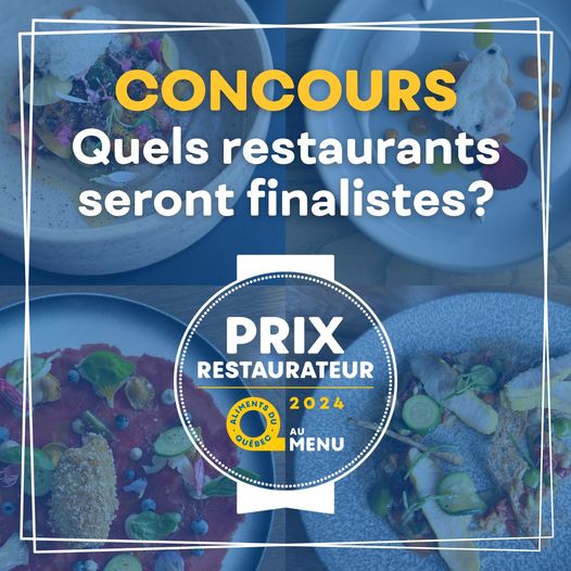 Concours Gagnez L’UNE des trois cartes-cadeaux de 150$, applicables dans un restaurant membre d’Aliments du Québec au menu de votre choix