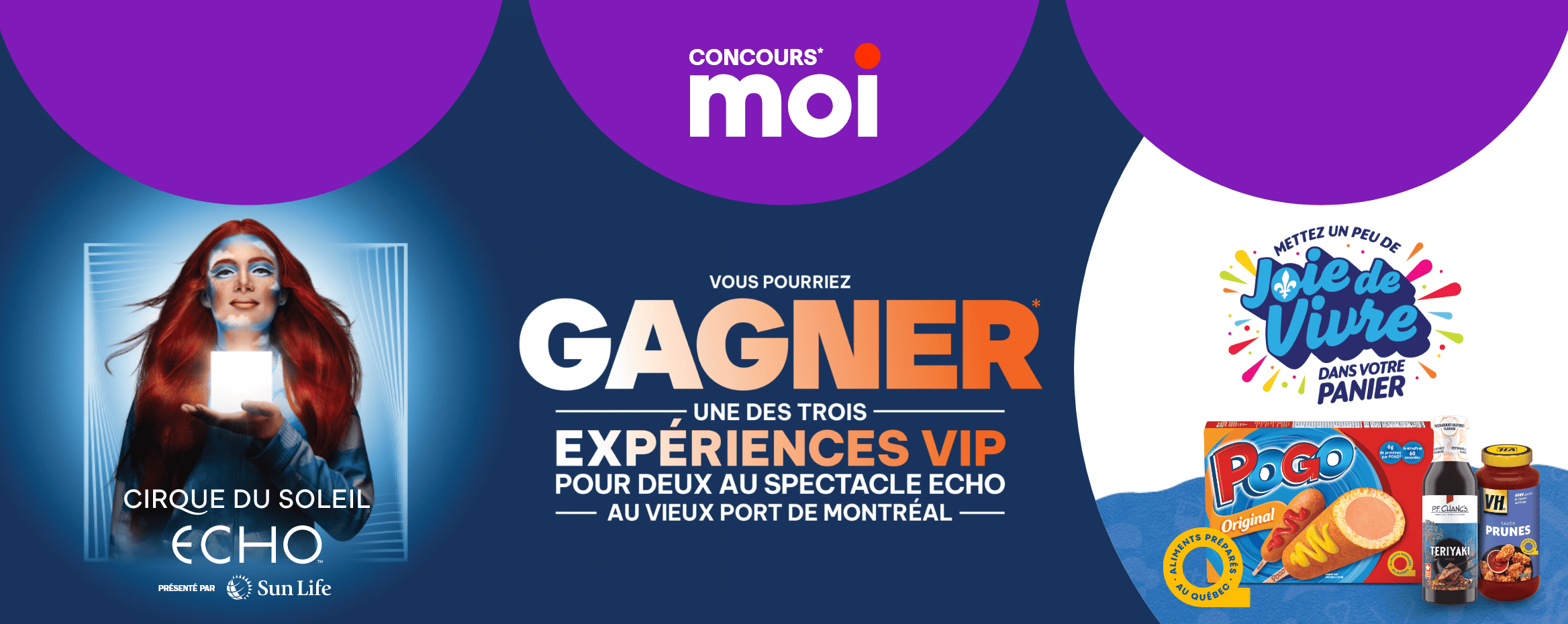 Concours Gagnez l'une des trois expériences VIP pour deux personnes au spectacle Cirque du soleil Echo!