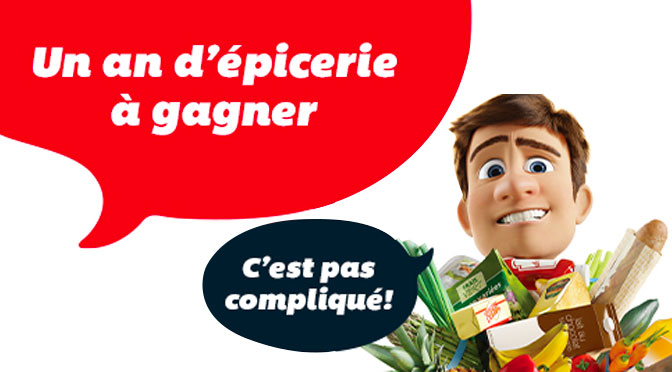 Concours Gagnez un an d’épicerie gratuite chez IGA! Concours Gagnez un an d’épicerie gratuite chez IGA!