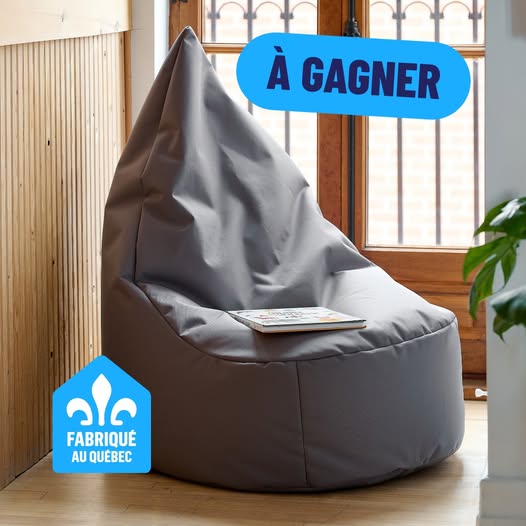 Concours Gagnez un Bean Bag Ergo Junior, Gris Charbon!