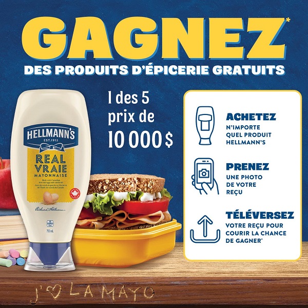 Concours Gagnez un des 5 prix de 10 000$ d'épicerie!