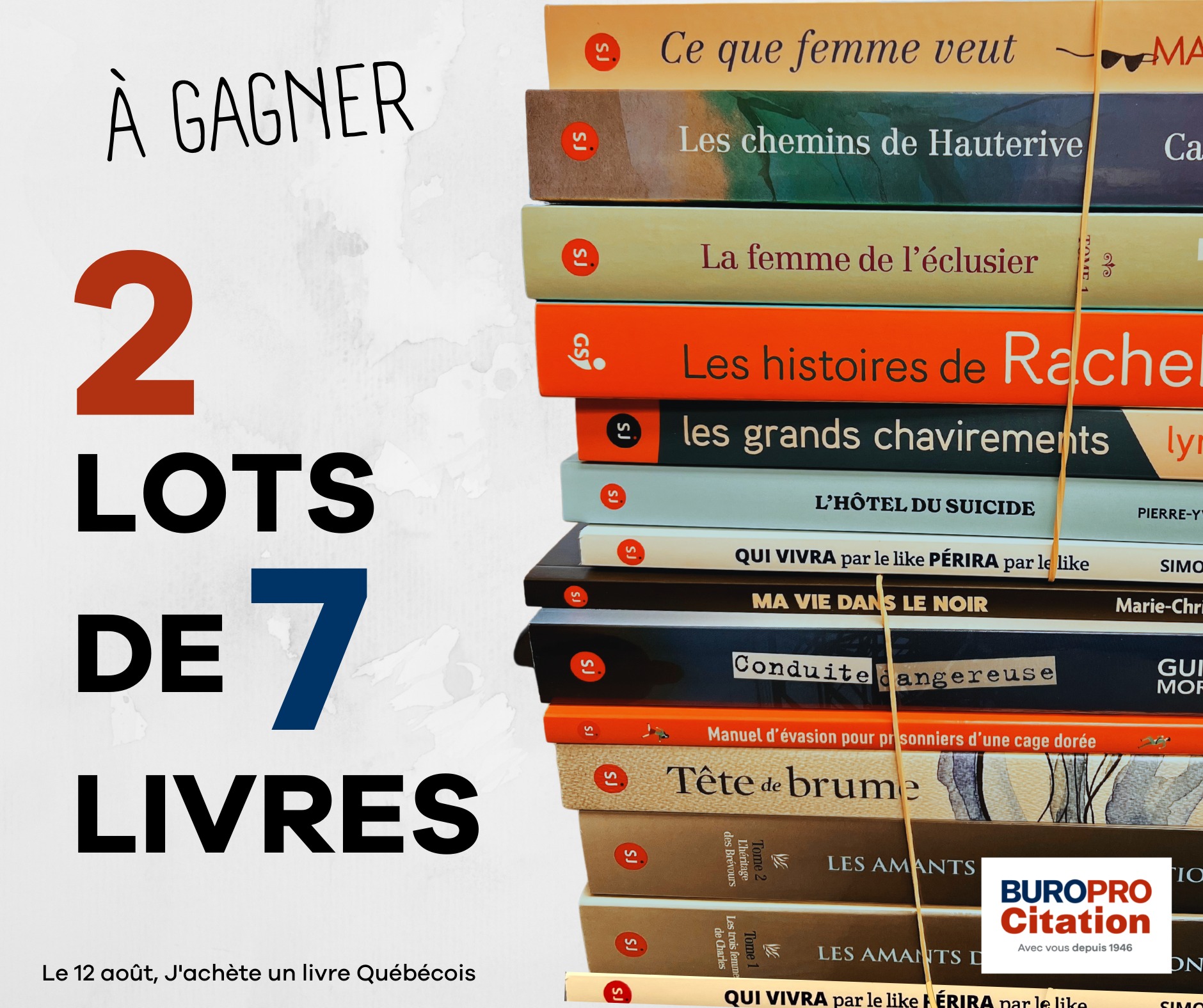 Concours Gagnez un des Deux Ensemble-cadeaux comprenant Sept Livres, Gracieuseté des Éditions Saint-Jean !